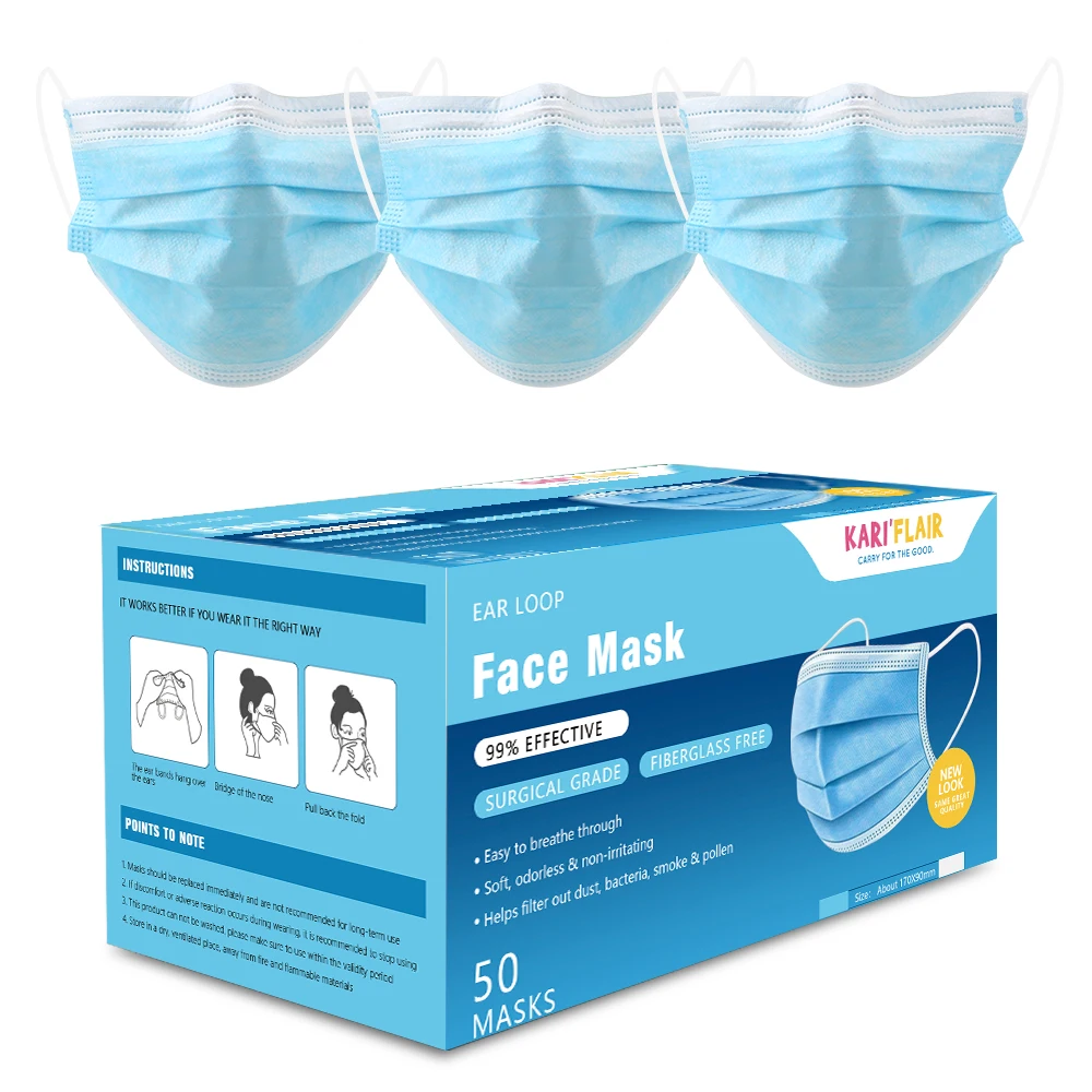 

1/5/10/50Pcs 3-Ply Anti-Coronavirus Disposable Mask n95 Salon Earloop Face Mouth Masks Fabric non-woven White/Pink/Blue/Purple