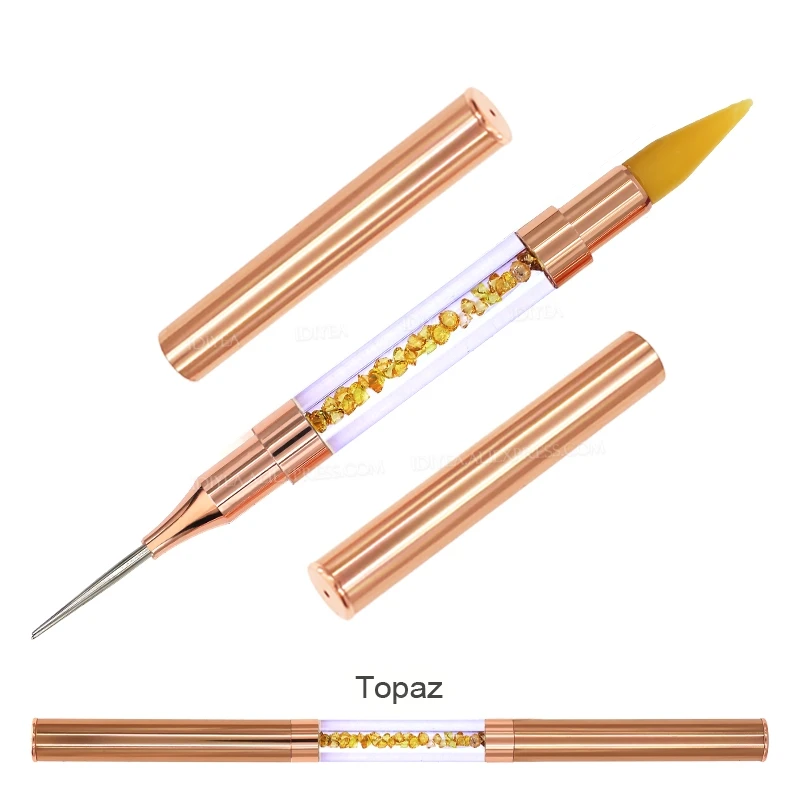 1set/lot quality Crystal Pen picking up Rhinestones Gems Sticky Wax Pencil DIY Tools for Nail art Cloth Diamond Picker Painting 