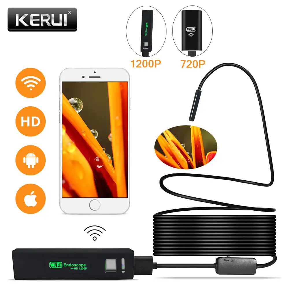 WIFI Wasserdicht 720P HD Endoskop Inspektionskamera Kanal für iPhone Android 5M