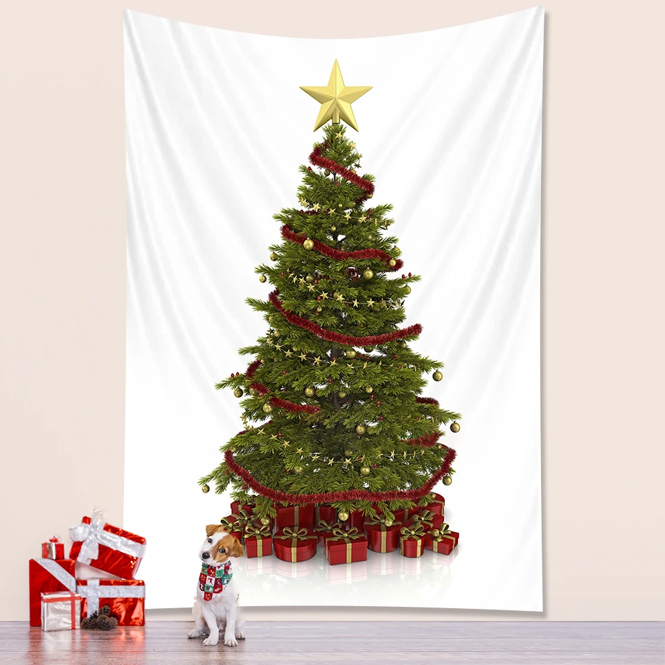 Christmas tree bedroom home decoration New Year party large size Tapestry Wall Tapestry Bohemian decorative mattress tapestry decor