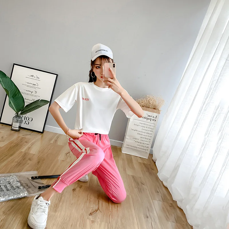 

Spring And Summer 2019 New Style Casual Sports Clothing Set Two-Piece Women's Spring And Autumn Fashion WOMEN'S Suit