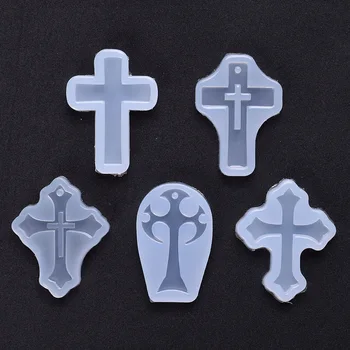 

Hollow Latin Cross Mold Christian Jewelry Making Cross Pendant Mold Resin Jewellery Mold Halloween Decoden Supplies