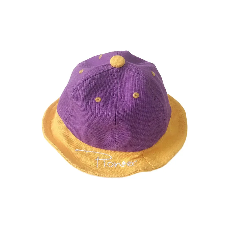 New Kids Hat Patchwork Cotton Baby Cap Autumn Spring Children Hats for Girls and Boys 1PC