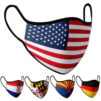 

Protection Face Mask Adult Nation Flag Washable Reusable Mouth Mask Breathable Face Covers For Cycling Sun Protection Mask Scarf
