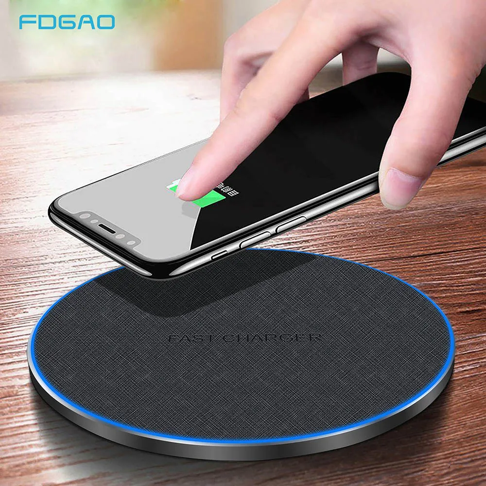 FDGAO 30W Fast Wireless Charger For Samsung Galaxy S20 S10 S9 Note 10 20 Qi Charging Pad for iPhone 