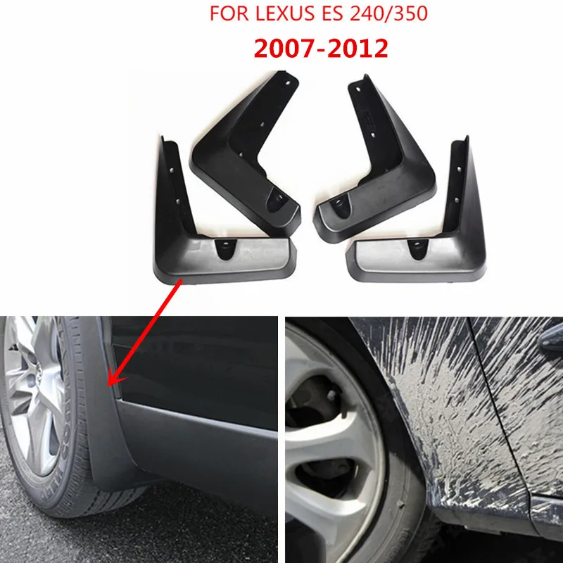 4pcs/set Molded Splash Guards Mudguards For Lexus ES ES240 ES350 2007