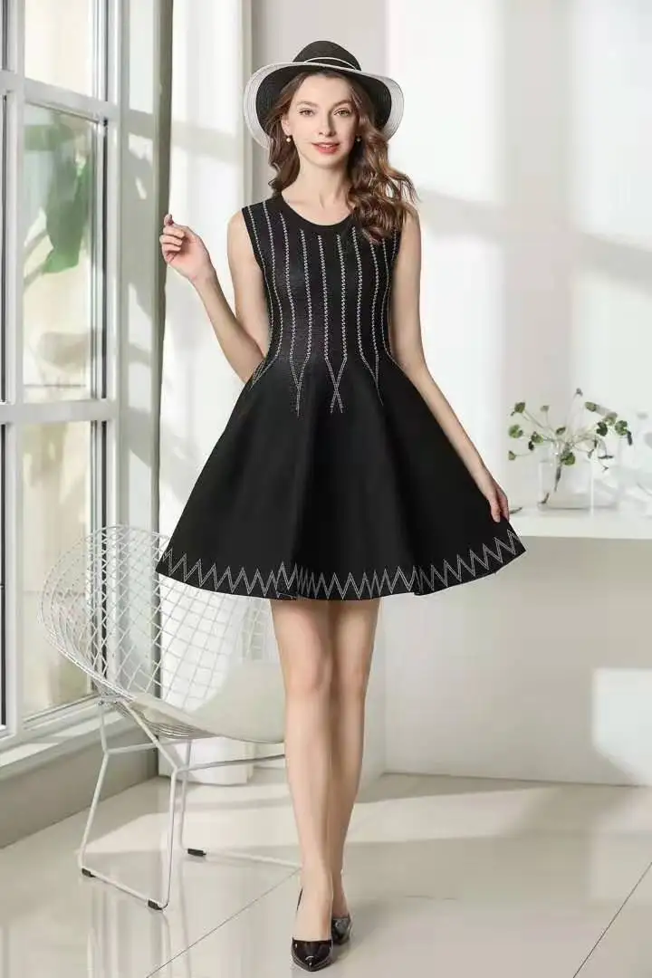 sleeveless jumper dress