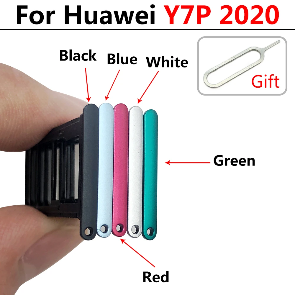 10개, 화웨이 Y6 Y7P Y8P 2020 Y9 Y7 Y6 Y5 프라임 Y7 Pro 2017 2018 2019 SIM 카드 슬롯 카드 트레이 칩 홀더 어댑터 부품 (신품)
