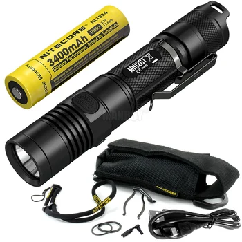 

sale NITECORE MH12GT 1000 Lumen LED 18650 3400mah Battery USB Rechargeable Flashlight Search Rescue Portable Torch Free Shipping