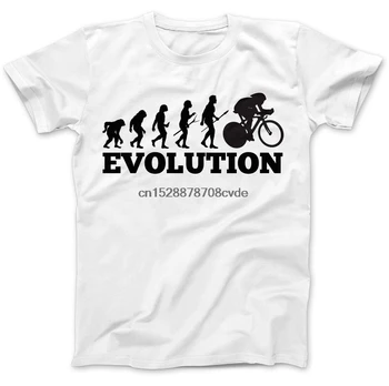 

New Tops 2020 Print Letters Men T-Shirt Cycls Evolution Biker Cyclist T-Shirt 100% Premium Cotton Gift Present T shirt