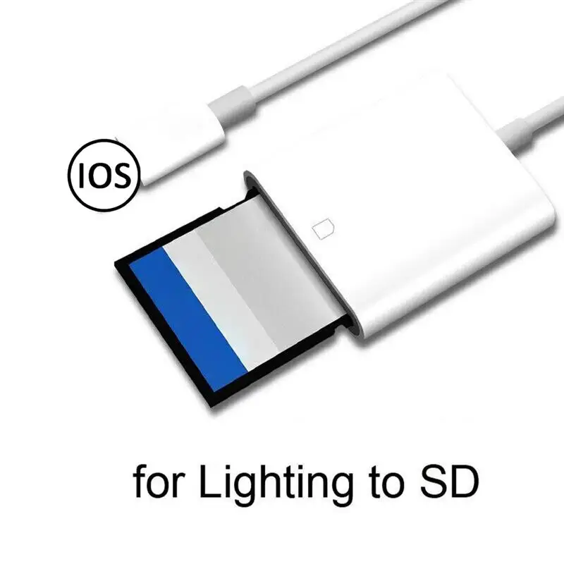 EMUTII устройство для чтения камеры адаптер SD-карты телефона 6 7 8 11 13 12 XS iPad Pro iOS MINI 5 SE |