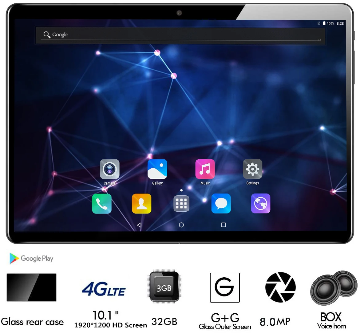 LZWIN CP9 2.5D IPS планшетный ПК 3G Android 7 0 Восьмиядерный Google Play планшеты 3 ГБ ОЗУ 32 Гб ПЗУ WiFi