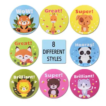 

500pcs Round children stickers scrapbook for package seal labels custom sticker decoration school sticker