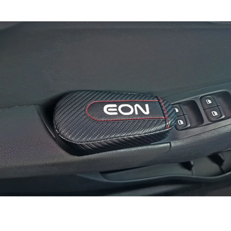 Для hyundai Eon, 1 шт., углеродное волокно, кожа, авто подушка для ног, наколенник, Автомобильный Дверной рычаг, накладка на руку, автомобильные аксессуары, защита для транспортного средства