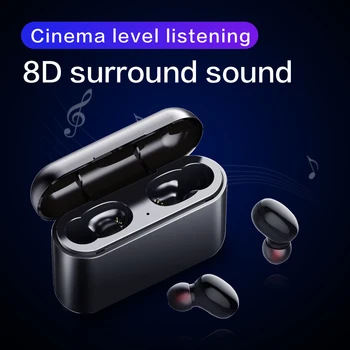 

TWS bluetooth headset 5.0 touch motion wireless bluetooth headset true wireless stereo headset