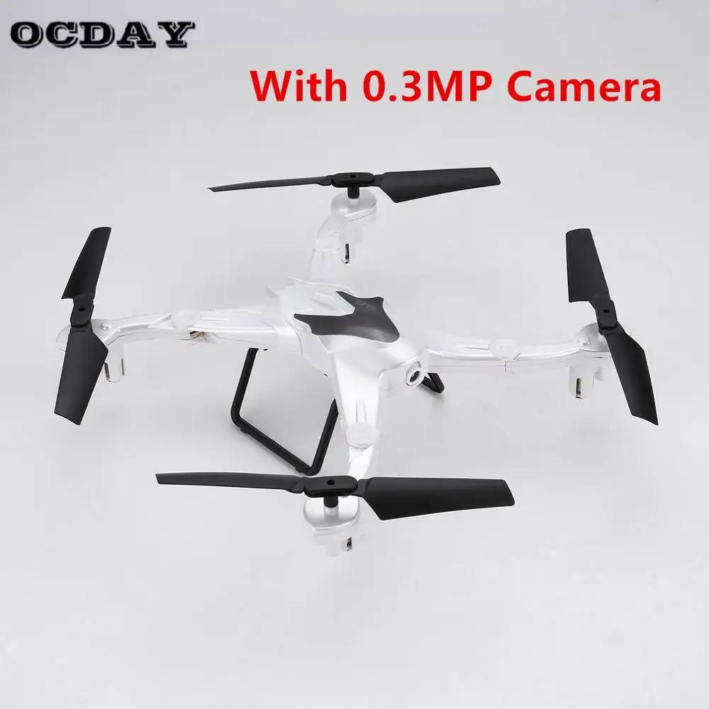 white 0.3MP D70WG2.4G 6-осевой Радиоуправляемый Дрон с 720P Wi-Fi Камера FPV RC Drone складной Квадрокоптер беспилотный летательный аппарат с удержания высоты «Безголовый» 3D сальто Скорость - Цвет: white 0.3MP