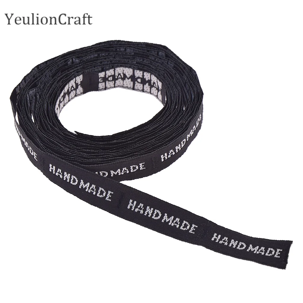3.5 X 1.2cm YeulionCraft 100 шт./лот смешанные тканевые этикетки ручной работы, бирки ленты для одежды, принадлежности для шитья товары - Цвет: 3.5 X 1.2cm