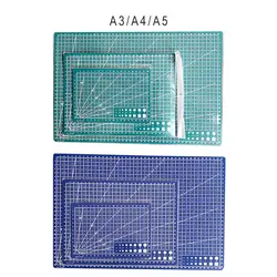 Planche à découper A4 A3, tapis de coupe à grille rectangulaire en PVC, sculpture artistique, outils éducatifs et de bricolage 