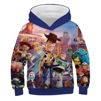 

Woody Print Children Toy Story 4 3D Print Boy Hooded, Buzz, Buzz Lightyear Print Boy / Girl Funny Clothes Hoodie