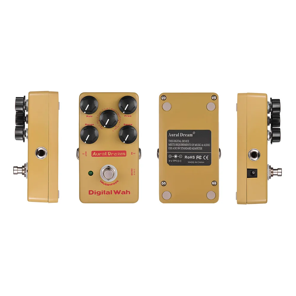 Aural Dream Digital Wah Effect Педаль из алюминиевого сплава Shell True Bypass электрогитарные педали части