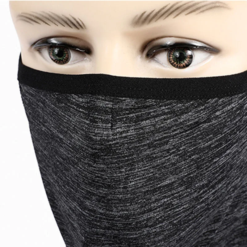 Для улицы при гололеде шелк Antisweat теплый шарф на шею повязка на голову, маска для лица крышка козырек от солнца