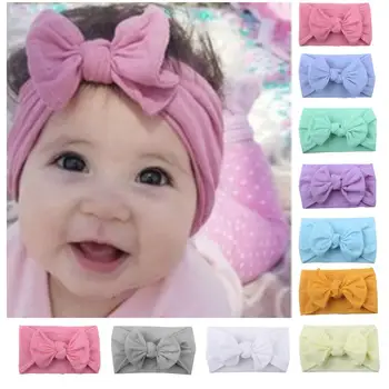

Brand New Newborn Toddler Baby Girls Head Wrap Rabbit Big Bow Knot Turban Headband Hair Accessories Baby Gifts for 0-2Y