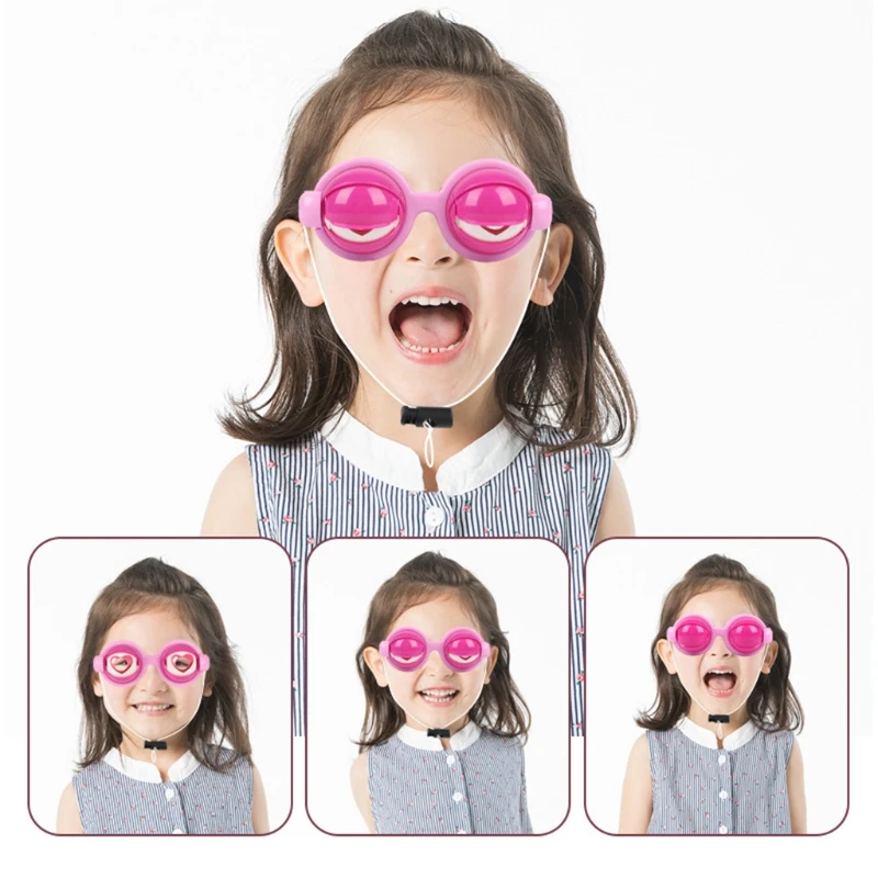 Funny Prank Glasses Horror Eyeball Dropping Glasses Eyes Toy for Halloween Chrismas Party Gift