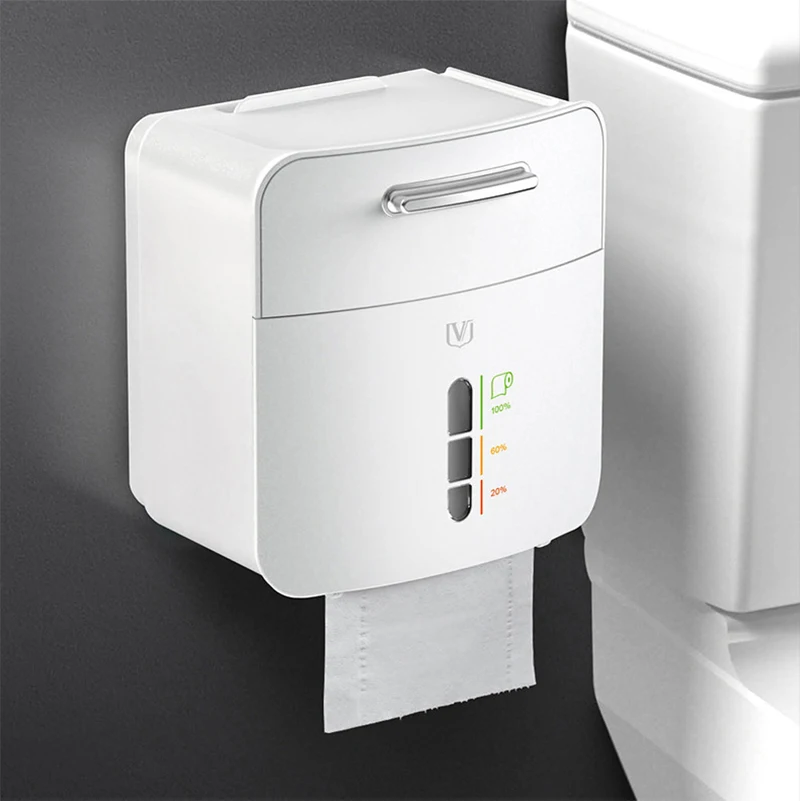Paper Towel Dispenser Waterproof Wall Mount Storage Shelf Rack Paper Storage Box Toilet Holder Bathroom Product toilet paper holder tissue box tissue dispenser paper towel rack wet tissue storage box tissue storage box bathroom organizer shelf