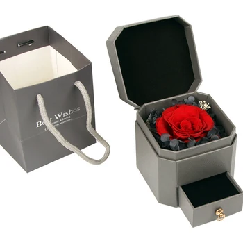

2020 Gift Box Forever Rose Never Withered Flower Eernal Immortal Rose Flowers For Valentine's Day Gifts Toys