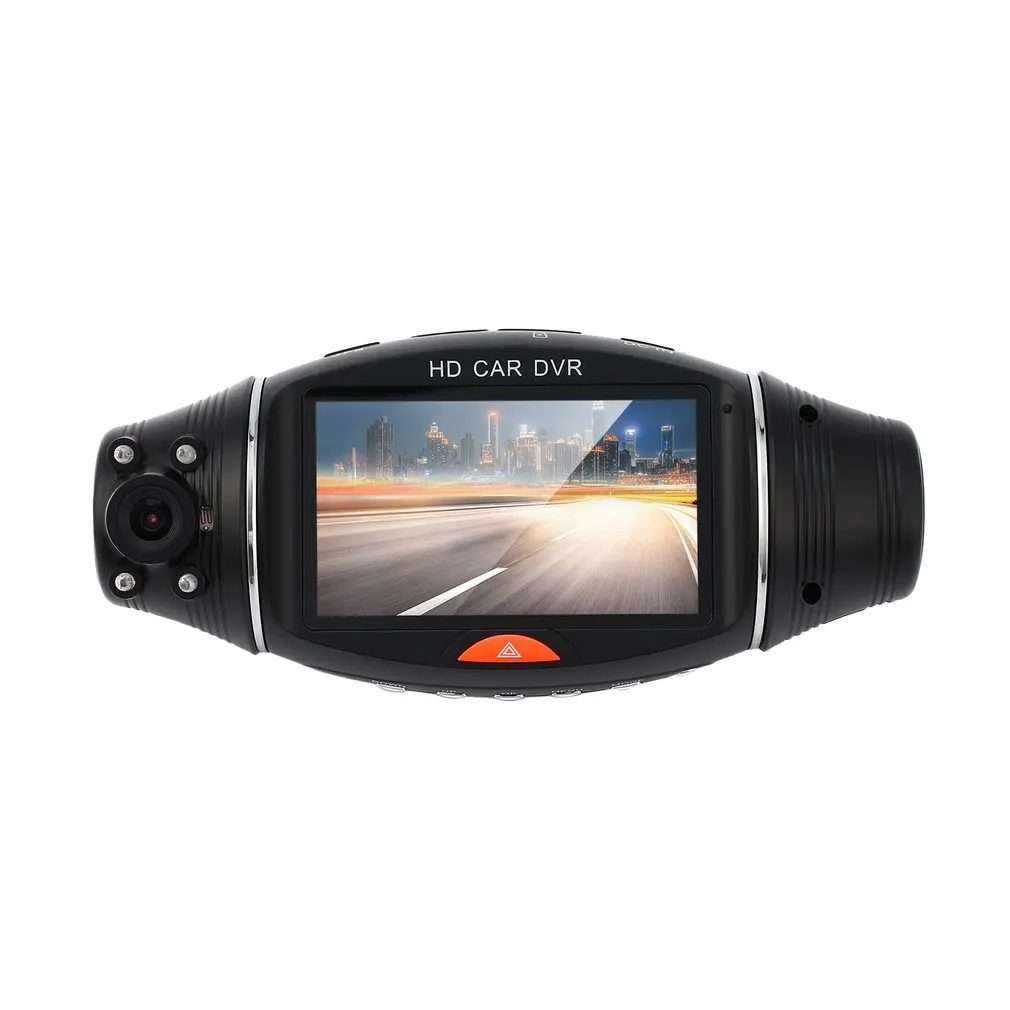R310 HD Dual Lens Vehicle Black Box Car DVR 2.7 Inch 140 Degree Front 120 Degree Built-in G-Sensor Microphone Speaker