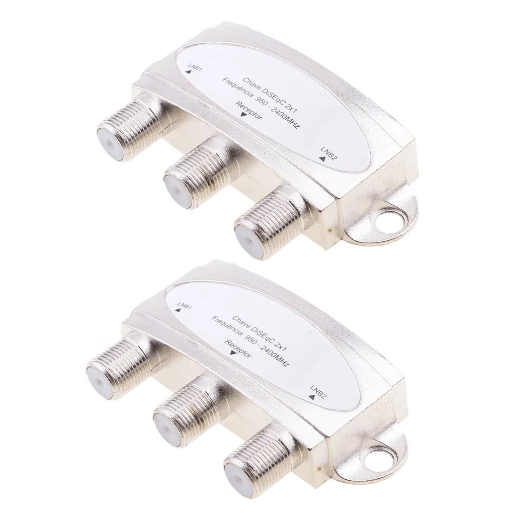 FTA Switch 2X1 DiSEqC Satellite Dish For FTA Receiver Multi LNB LNBF - White FTA Switch 2X1 DiSEqC Satellite Dish For FTA Receiver Multi LNB LNBF - White