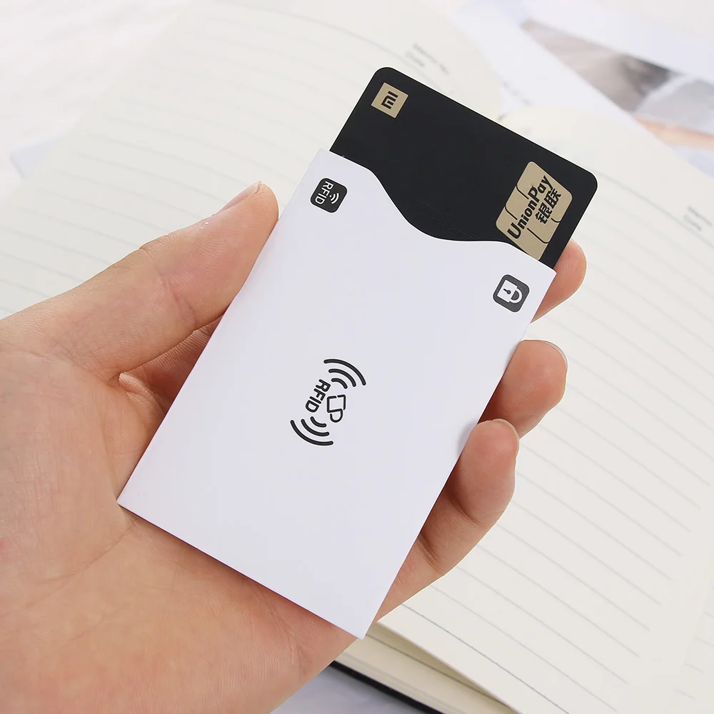 Wallet card holder card holder credit card holder credit card wallet card wallet id card holder id card case wallet card bag business card holder document card wallet 5PCS Safety Anti Theft Reader RFID Credit Card Protector Blocking Sleeve Skin Case Aluminium Bank Card cover Sleeve Wallet