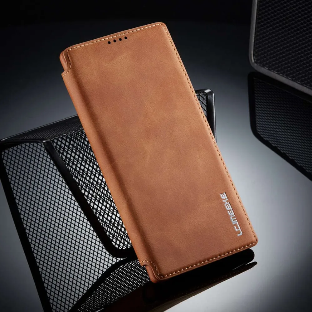 Роскошный кожаный флип-чехол для телефона для samsung Galaxy Note10 Plus Note10 Кошелек держатель для карт слот задняя крышка для Galaxy Note10 Coque