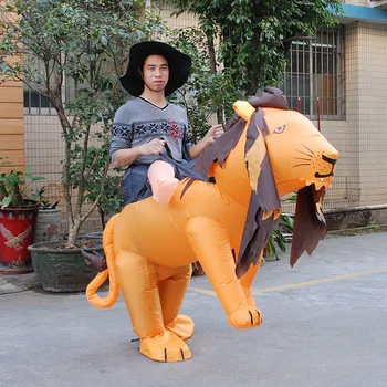 

Inflatable Halloween Costume For Adult Men Women Lion Cosplay Costume Ride On Lion Fancy Dress For Party Carnival Fancy Dress