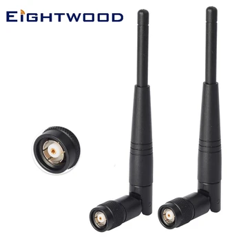 

Eightwood 2pcs 2.4GHz 5dBi Omni WiFi Antenna RP-TNC Male Aerial for D-Link AT&T Netgear Wireless Router WLAN PCI Card