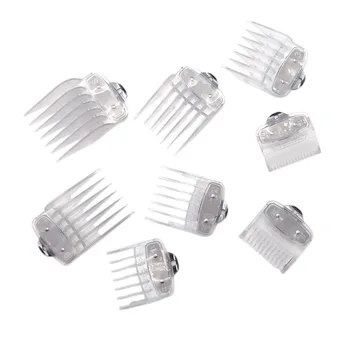 

Hair Clipper Guide Comb for Wahl Hair Clipper for Professional Stylists and Barbers Cutting 8PCS(Transparent)