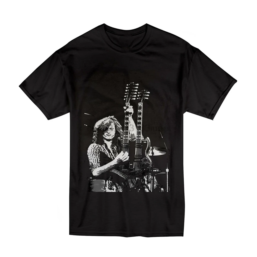 Винтажная Футболка Jimmy Page Размер S-2Xl черная |