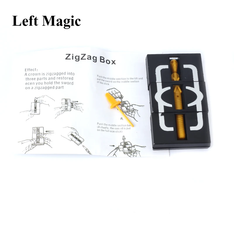 ZigZag Box Magic Tricks Mummy Cut To Three Sections Recovery Magic