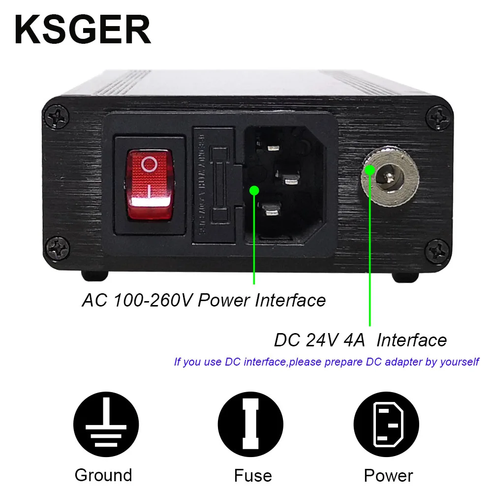KSGER T12 паяльная станция AC/DC железные наконечники STM32 OLED V2.1S Электрический