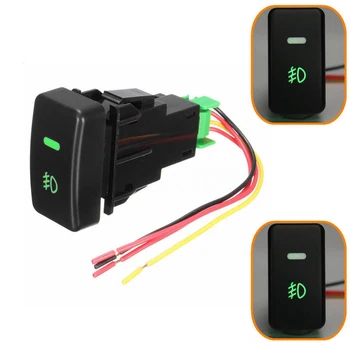 

1pc Switch Plastic Black For Honda Civic Accord CRV Push Button 5Pin Wire Bulbs