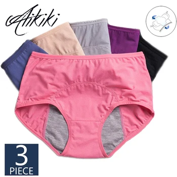 

3pcs Leak Proof Menstrual Panties Physiological Pants Women Underwear Period Cotton Waterproof Briefs Culotte Menstruelle