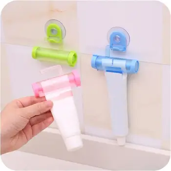 

Vacuum Suction Cup Hook Toothpaste Squeezer Dispenser Easy Press Holder for Home Bathroom Accessories Toothpaste Squeezer