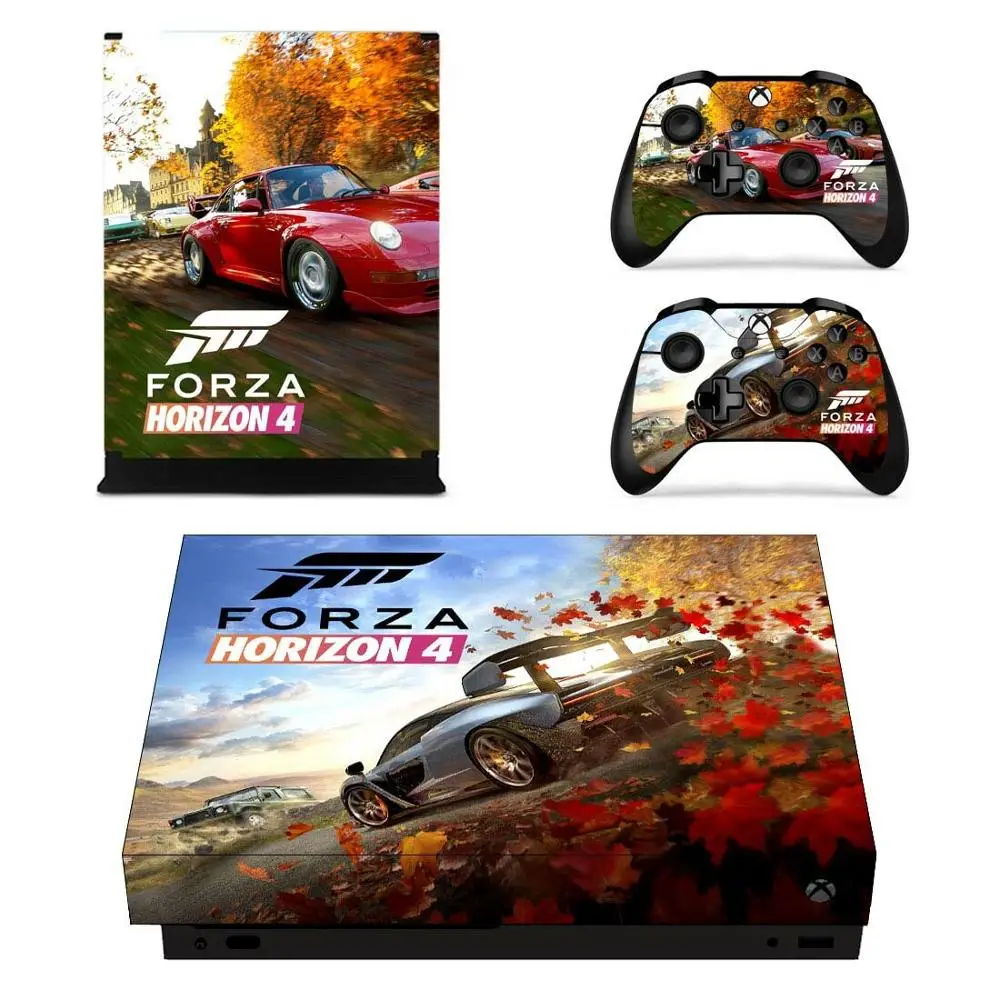 Наклейка Forza Horizon 4 s для Xbox One X Viny Skin sticker Pegatina Adesivos для консоли Xbox one X и пультов дистанционного управления