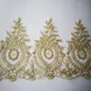 1Yard/ 30cm Hot Sale Light Gold Silver Mesh Lace Trim Luxury Embroidery Light Gold Lace Fabric for Wedding Dresses ► Photo 3/6