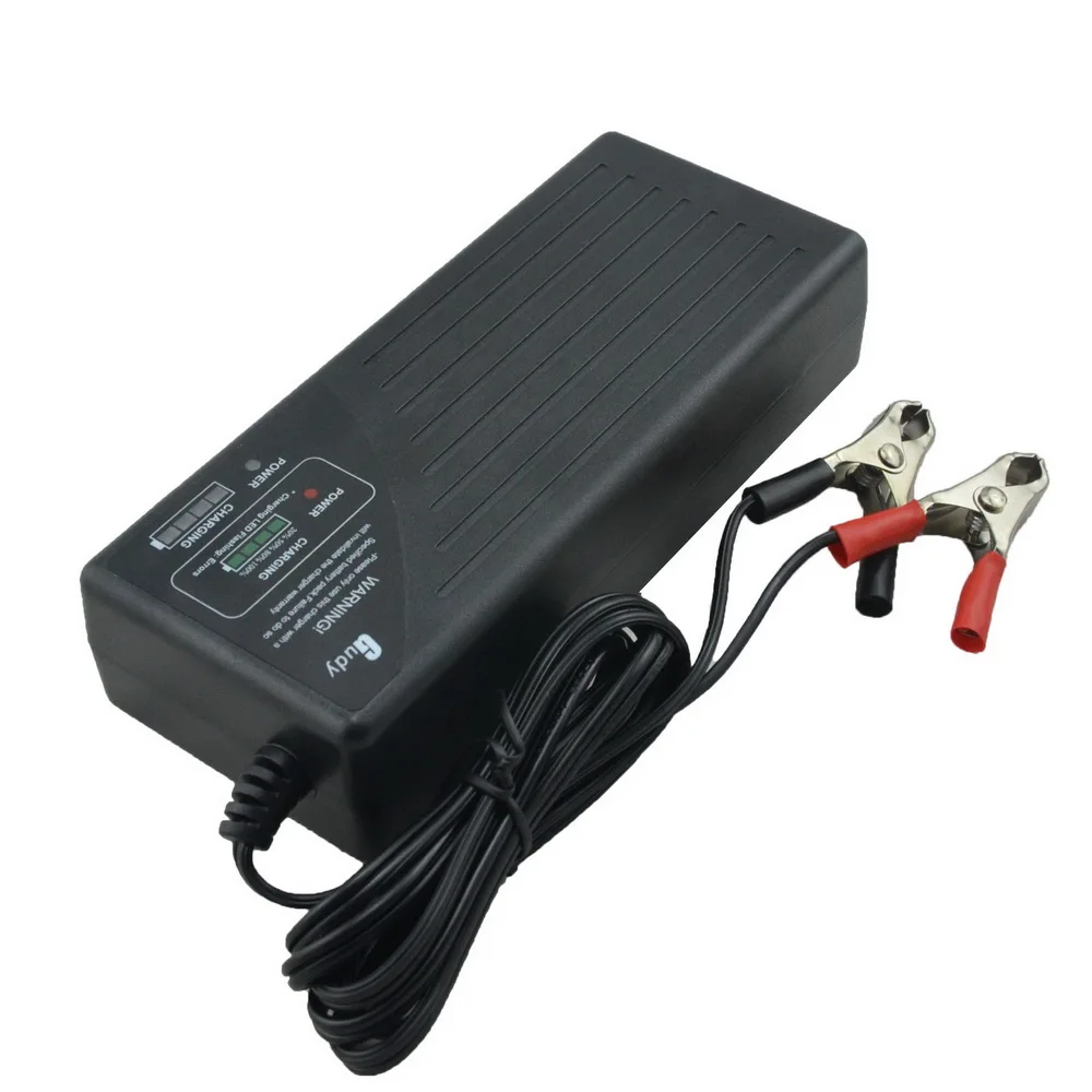 48V 1.5A Lead Acid Battery Charger with 4 LEDs Display Battery Fuel
