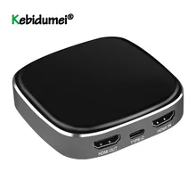 Видеозахвата типа C Для захватов игр и видео HDMI устройство захвата 4K 60Hz для потока Live для Xbox для PS4 переключатель DSLR видеокамеры