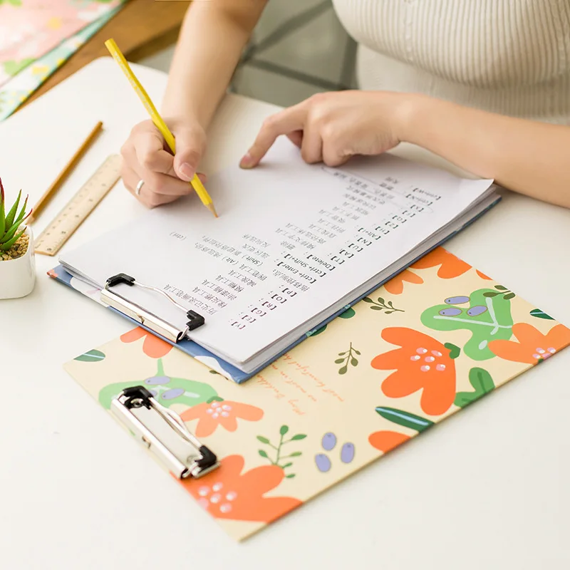 

Student A4 folder board WordPad clip file archive folder lecture clip writing pad