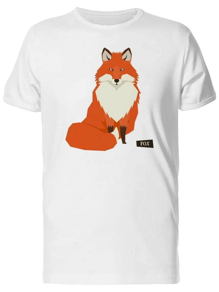 Cute Red Fox Cartoon Wild Animal Men Tee -Image By Gift Funny Shirt |