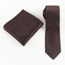 Натуральный шелк галстук в горошек комплект Для мужчин модный по возрасту в белый горошек для девочек, Повседневное деловой галстук Набор платков