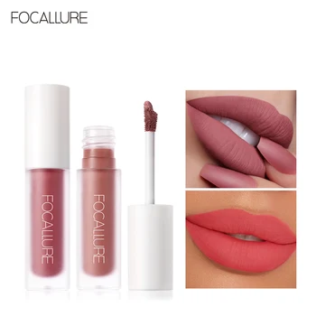 

FOCALLURE Waterproof Cosmetic Matte Velvet Lipgloss Lip Batom Makeup Sexy Liquid Lip Gloss Lip Makeup